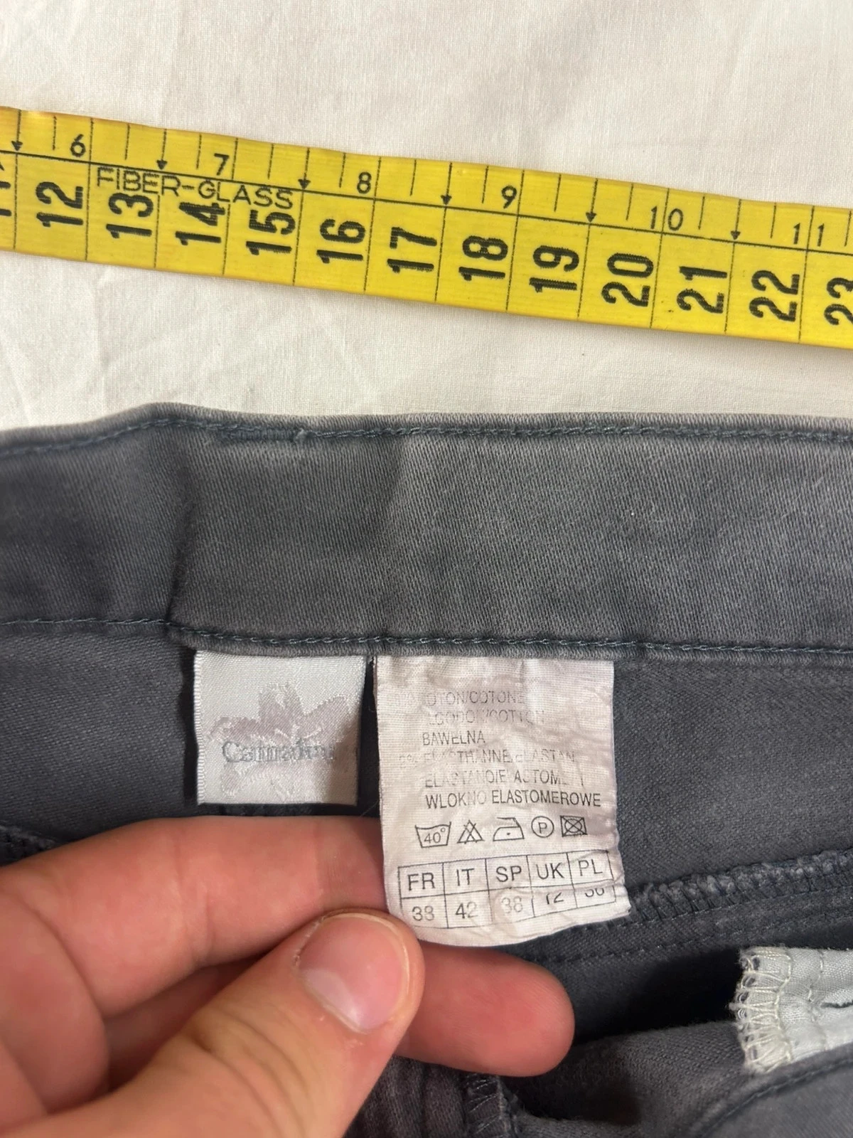 Cama®u high-waisted grey jeans size 38 – photo 10
